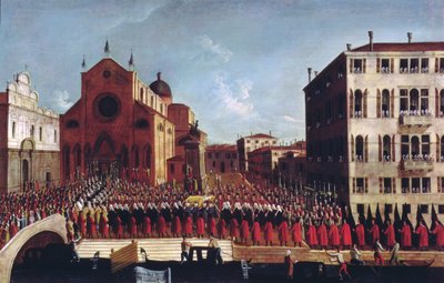 The Funeral of the Doge at SS. Giovanni and Paolo, Venice by Gabriele Bella
